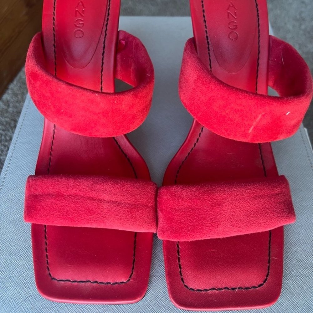 MANGO Leather straps sandals